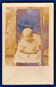 REAL PHOTO POSTCARD PEOPLE BABY RPPC 1904 INFANT - Picture 1 of 1