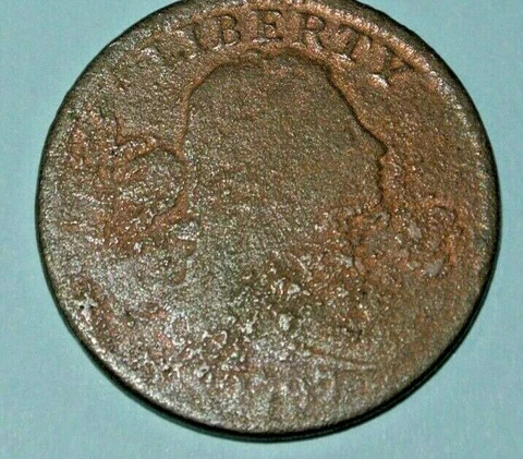 1797 STEMS Draped Bust Large Cent PORUS Cover