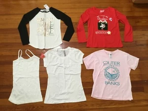 Lot of 5 Girls Tops Size S-M-L: Star Wars, Clothing In Style, Jo Jo Siwa & other - Picture 1 of 8