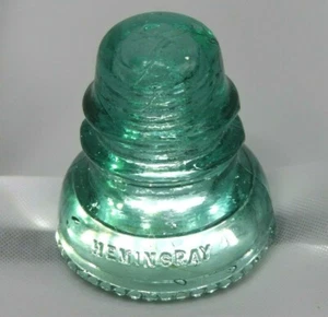 Vintage Hemingray No. 40 Green Glass RR Railroad Telegraph Insulator USA  - Picture 1 of 10