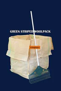 Green Stripe - Garden Bags/Woolpacks - Rubbish & Lawnmower Waste - Picture 1 of 1