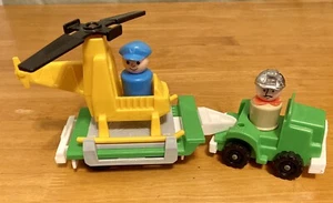 Vintage Fisher Price Little People - #344 Little Trucks "Copter Rig" - komplett - Bild 1 von 9