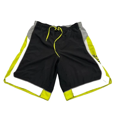 Pantalones Cortos de Natación Nike Para Hombres M Negros Volt Malla Forrados Calzoncillos Cordón Playa Retro Foto 1 de 4