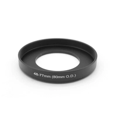 Step Up Ring 48/49/52/55/58/62/67/72/77mm To 80mm O.D. Matte Box For 77mm Filter - Image 1 of 4
