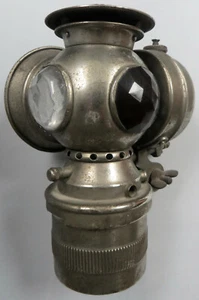 1899 SOLAR BADGER Brass Auto Car Motorcycle Bicycle LIGHT lamp LANTERN Model S - Picture 1 of 12