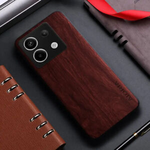 Shockproof Wood Grain Cover For Xiaomi Redmi Note 13 Pro 4G Poco X6 Pro Case