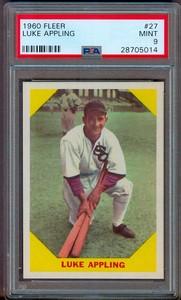 1960 FLEER #27 LUKE APPLING PSA 9++ 10 QUALITY!