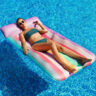 Oversized Pool Floats 72" X 38", X-Large, Fabric-Covered Pool Float with Headres