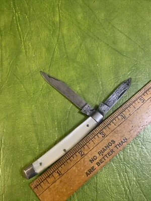 Vintage Sabre Folding Knife Model 79 Faux Mother-of-Pearl Great Snap - Image 1 of 4