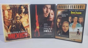 Johnny Depp DVD Lot: Once Upon a Time in Mexico/From Hell/Don Juan Demarco (DVD) - Imagen 1 de 11