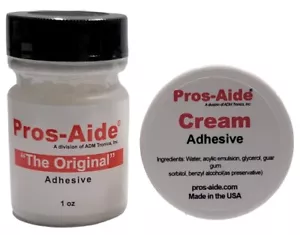ADM Pros-Aide "The Original" Adhesive 1 oz and Pros-aide Cream Adhesive 0.5 oz - Picture 1 of 1