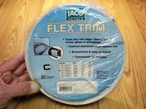 TACO FLEXIBLE VINYL TRIM 1/4" X 1/2" WHITE 25' - Picture 1 of 4