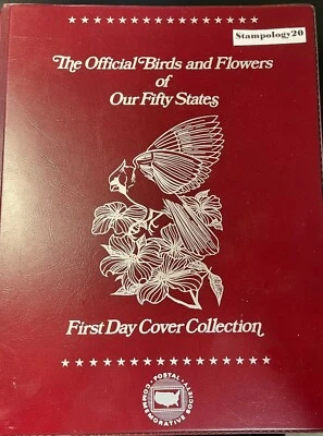 US Official Birds and Flowers of Our Fifty States First Day Cover Collection  - Image 1 of 4