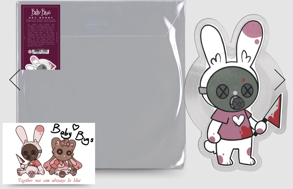 Baby Bugs Hey Bunny shaped 10” Vinyl 1/500 - Image 1 of 1