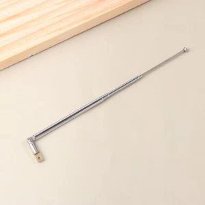 1Pc 52-73 5-Section Telescopic Stainless Steel AM FM Radio Universal Antenna - Picture 1 of 12