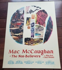 Mac McCaughen + The Non-Believers - 2015 Landland Poster West Coast Tour - Picture 1 of 5