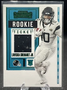2020 Panini Contenders Laviska Shenault Jr Rookie Ticket Green Patch #RSV-LSH RC - Picture 1 of 2