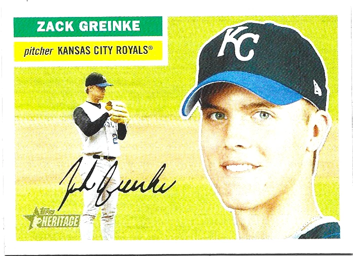 2005 Topps Heritage #455 Zack Greinke Kansas City Royals Short Print SP