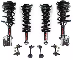 Front & Rear Complete Struts Coil Spring & Sway Bar Link Kit for Subaru WRX 2.5L - Picture 1 of 6