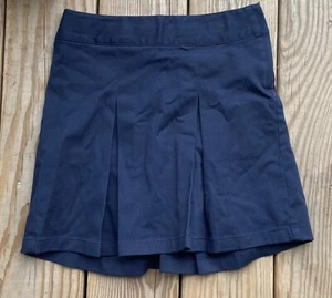 Cat & Jack Girls School Uniform Pleated Skort Skirt 7 Navy (A29) - Picture 1 of 3