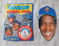 Dwight Gooden New York Mets 1990 Topps HEADS UP PIN-UPS