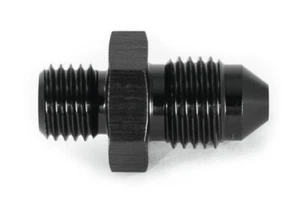 Gewindeadapter M8x1,0 zu Dash 3 / AN3 / JIC3 3/8 - 24UNF Schwarz Eloxiert - Bild 1 von 3