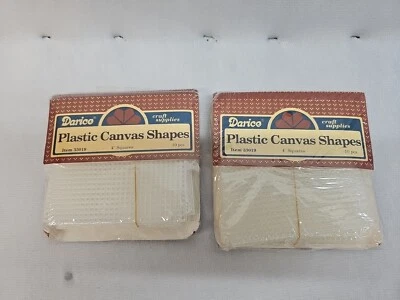 Darice Plastic Canvas Squares Shaped 4"x4" Item# 33019 2 packs 10pc Ea - Image 1 of 3