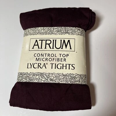 Medias opacas ATRIUM Control Top microfibra lycra pequeñas/medianas vino se adaptan a 5'7" y 140# Foto 1 de 4
