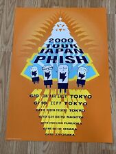 Phish Vintage Original Uncirculated Concert poster From 2000 Japan tour