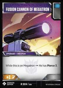 Transformers TCG: Fusion Cannon of Megatron (Energon Edition) [Mint/NM] from set - Picture 1 of 1