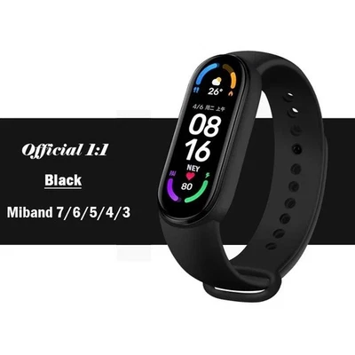 Cinturino Ufficiale Silicone Xiaomi Mi Band 7 6 5 4 3 Bracciale Sportivo - Immagine 1 di 4