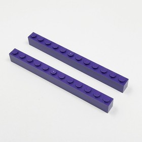 6112 LEGO Parts Brick 1x12 DARK PURPLE (2)
