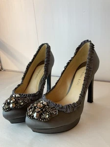 Gianni Bini Gemma Style gray heels 6.5M used - Picture 1 of 23