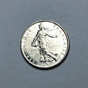 1987 France 1/2 Franc Coin - Picture 1 of 2
