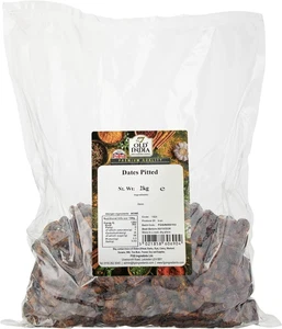 Premium Pitted Old India Dates - 2Kg Pack for Healthy Snacking - Picture 1 of 12