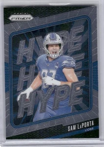 2024 Panini Prizm Sam LaPorta Hype No Huddle Prizm #14 Detroit Lions - Imagen 1 de 2