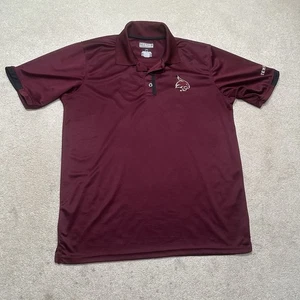 Camisa polo bobcats de la Universidad Estatal de Texas para hombre pequeña granate - Imagen 1 de 9