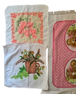 Vintage Hand Towel / Washcloth / Pan Holder Lot - Picture 1 of 5