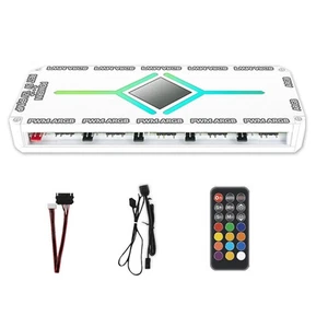 12 Port ARGB +10 Port PWM Magnetic Suction Hub with Remote Control PWM &5616 - Bild 1 von 7