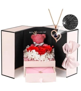 Rose Gifts for Women - Preserved Real Roses Forever Red Flowers with I Love Y... - Picture 1 of 8