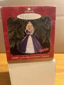 Hallmark 1999 Barbie As The Millennium Princess Keepsake Christmas Ornament - Picture 1 of 5