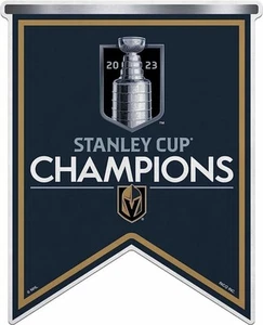 Vegas Golden Knights 2023 Stanley Cup Champions 18 Inch Shape Cut Pennant... - Picture 1 of 1