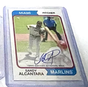 2023 TOPPS HERITAGE AUTOGRAPH SANDY ALCANTARA MARLINS AUTO - Picture 1 of 1