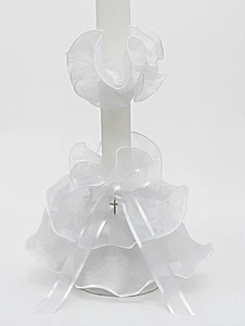 Foulard candela gonna candela antigoccia per abito comunione abito comunione battesimo *8 - Foto 1 di 4