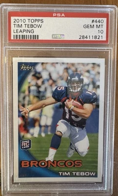 PSA 10 2010 Topps #440 Tim Tebow RC GEM MT - Image 1 of 2