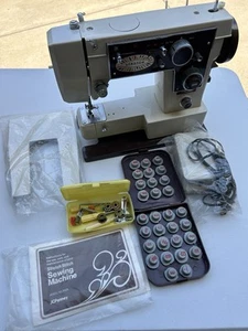 Vintage JC Penney 6925 Stretch Stitch Sewing Machine w/ Cams, Manual, Case WORKS - Picture 1 of 11