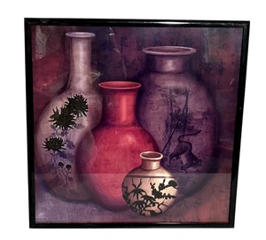 Special Moments WALL ART REPRODUCTION ENCADRÉE 9" x 9” Framed Picture Vases - Picture 1 of 7