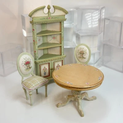 Juego de cocina artesanal pintado a mano en miniatura para casa de muñecas 4 piezas escala 1:12 Tooley YN28 Foto 1 de 4