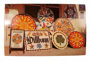 Postcard Pennsylvania Dutch Hex Signs Color Country Unposted O - Picture 1 of 2
