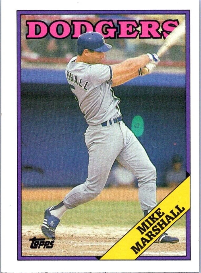 1988 Topps  #249  Mike Marshall    Outfield   Los Angeles Dodgers  FREE shipping - Image 1 of 1